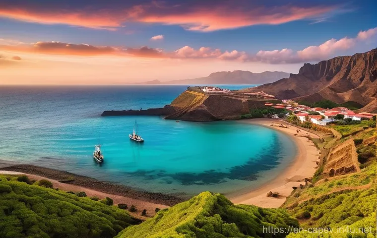 카보베르데 산티아고 섬 명소 - Historic Serenity: Royal Fortress of S&atilde;o Filipe, Cidade Velha at Golden Hour**

A high-resolution, p...