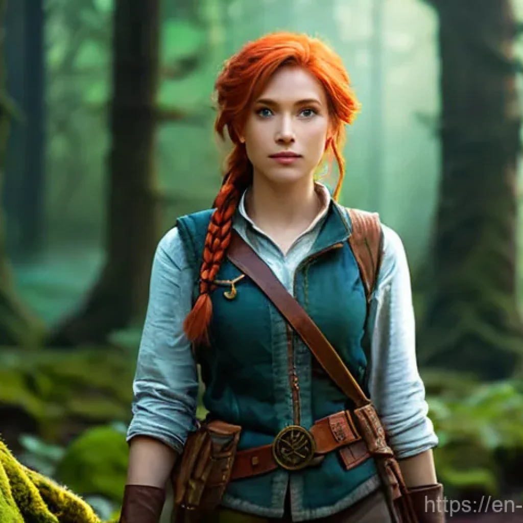 카보베르데 교통 시스템 - **Prompt 1: Enchanted Forest Explorer**
    A young female adventurer, around 20 years old, with vib...